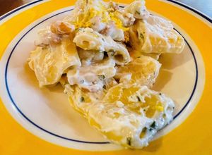 Foto di Paccheri al limone e coriandolo