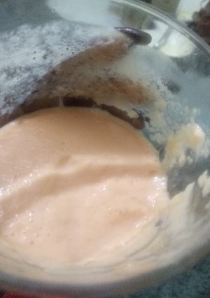 A picture of Melon, pawpaw smoothie.