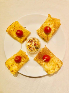A picture of Paneer Stuffed Moong Dal Chilla.
