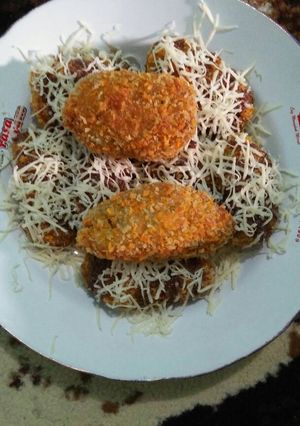 Foto resep Naget pisang keju kekinian