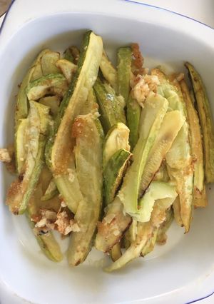 Una foto de Zucchinis gratinados