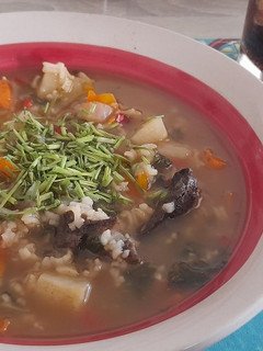 Una foto de Cazuela de callampas secas
