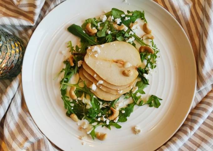 Salade poire roquette