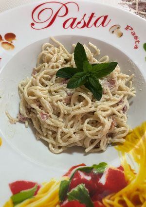 O poză a rețetei Paste carbonara!.