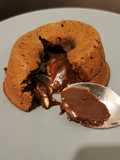 Cœur coulant au chocolat et beurre de cacahuète