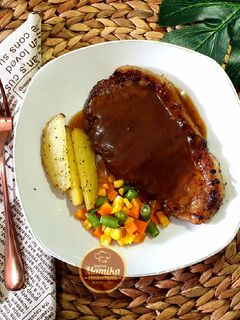 Foto resep Steak with Brown Sauce #26