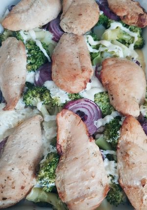 Zöldséges csirkemell recept fotója