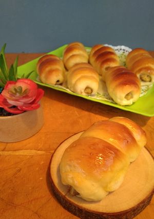 Foto resep Roti Lilit Pisang Keju