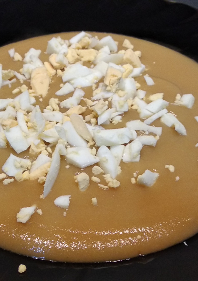 Una foto de Crema de verduras con huevo