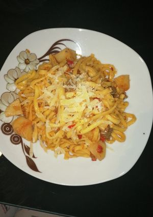 Una foto de Fideos con tuco a la 🇺🇾