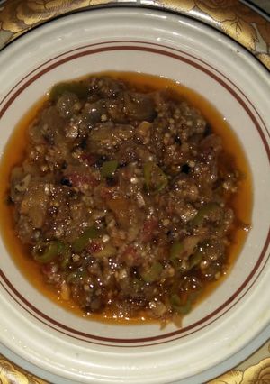 A picture of Baigan ka bharta.