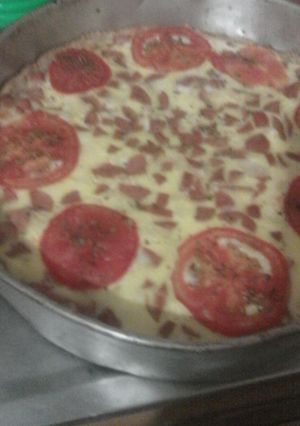Una foto de Tarta de franfruter y queso