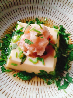 芙蓉花枝蝦漿鑲豆腐 的食譜成品照片