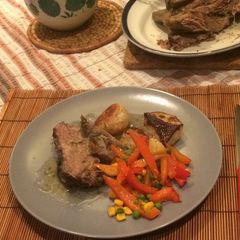 A picture of Pot roast shoulder lamb.