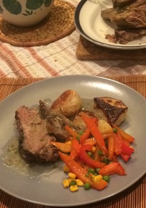 A picture of Pot roast shoulder lamb.