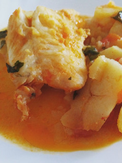 Una foto de Merluza con patatas