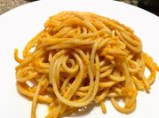 Una foto de pasta para acompañar carnes