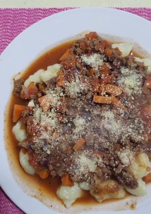 Una foto de Salsa con carne picada