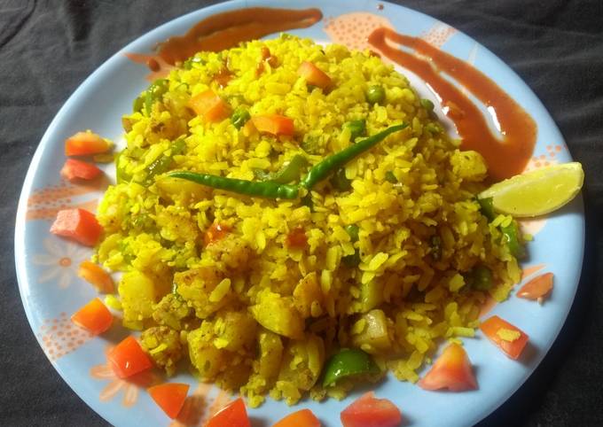 Vegetables Poha