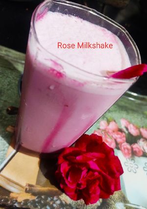 A picture of Rose Milk Shake.