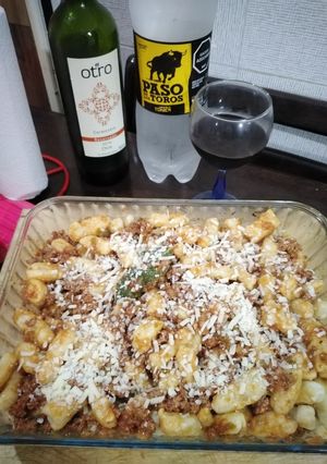 Una foto de Ñoquis de papa y harina caseros