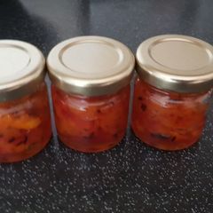 A picture of Fresh homemade apple pickle.