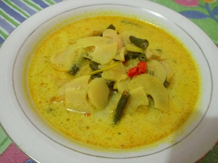 Langkah Mudah untuk Menyiapkan Sayur rebung bersantan, Lezat