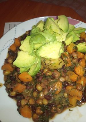 A picture of Dad's Githeri.