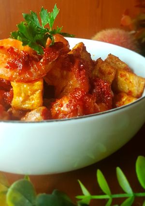 Foto resep Udang Balado Tahu Pedas Manis 🍤🍤