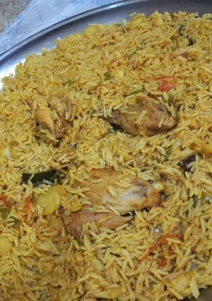 صورة لوصفة رز بالدجاج والخضار