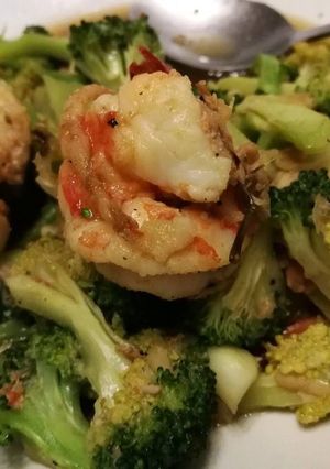 รูปของ กุ้งผัดบล็อคโคลี่