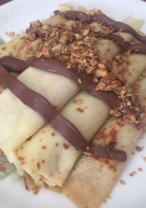 Foto resep Nutella Rolled Crépe
