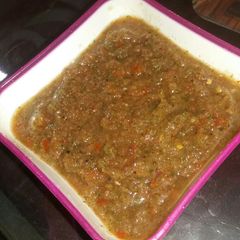 Coriander chutni A picture of Coriander chutni.