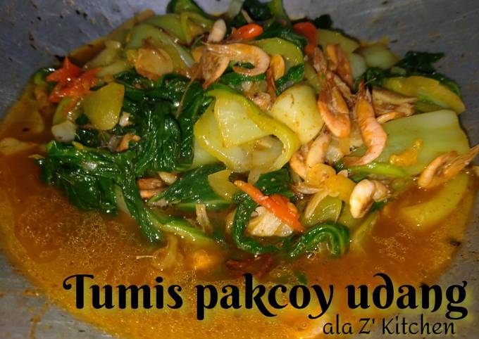 Langkah Mudah Masakan Resep Tumis pakcoy udang