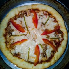 A picture of White Chicken Pizza.