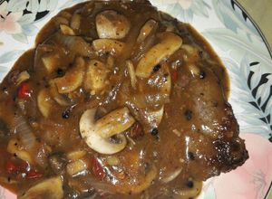 Foto resep Tenderloin Steak with Blackpepper Mushroom Sauce