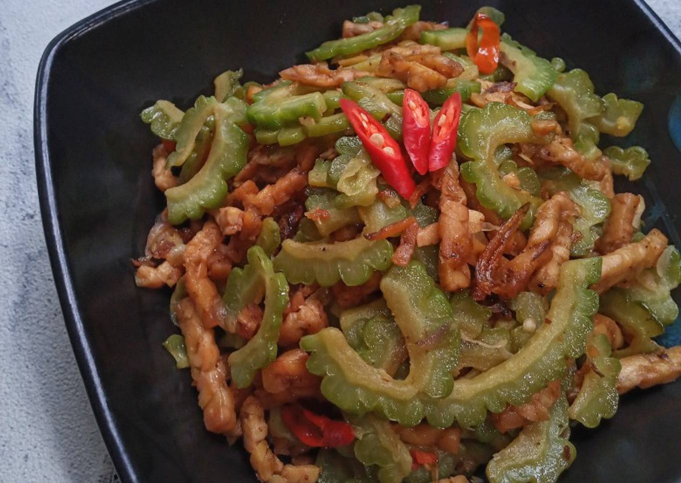 Tumis Pare dan Tempe ~ Tips agar tidak pahit