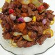 Sate sapi goreng