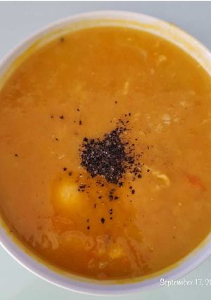 Foto de Sopa de cenoura proteíca