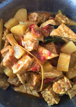 Foto resep Kare tahu tempe kentang