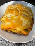 Pastelón de plátano maduro