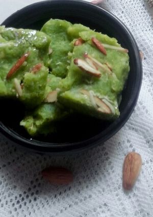 A picture of Lauki halwa without khoya.