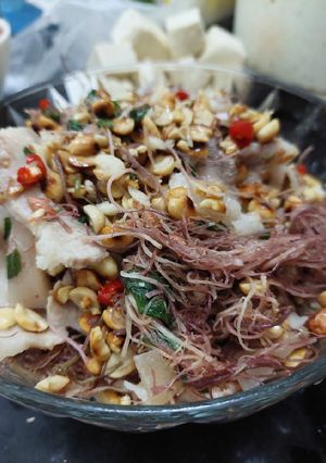 Hình của món Nộm rong rau câu.
