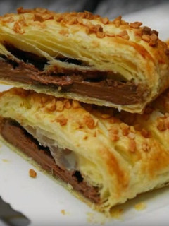 Una foto de Hojaldre de chocolate