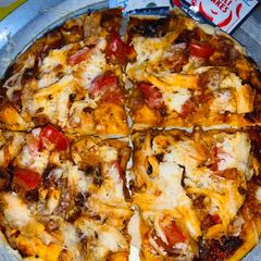 A picture of Homemade pizza.