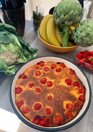 Une photo de Clafoutis de Tomates Cerises