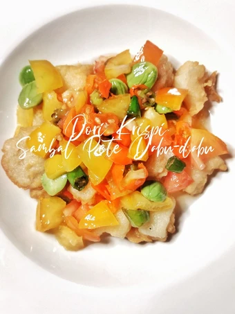 Cara Simple Membikin Resep  Dori Krispi Sambal Pete Dabu Dabu yang Enak, Lezat Sekali