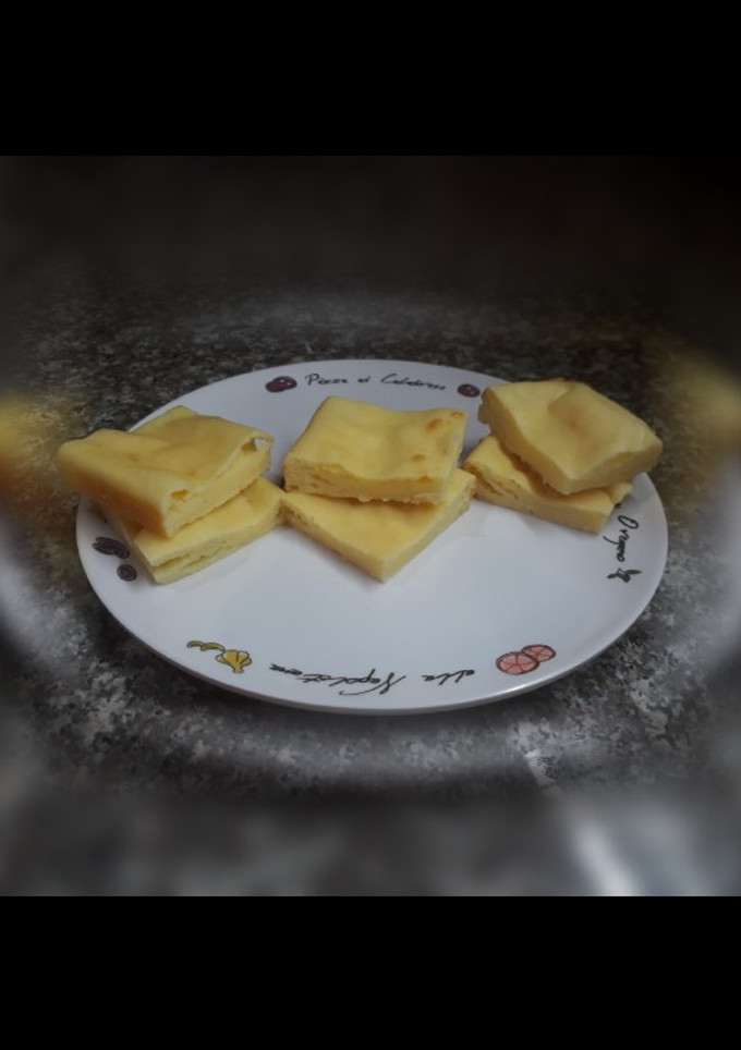 Una foto de Fainá de queso licuado