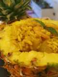 Riso all'ananas e gamberetti