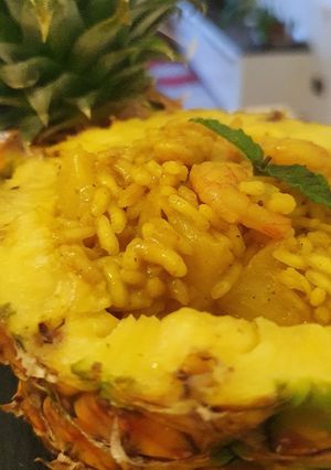 Foto di Riso all'ananas e gamberetti
